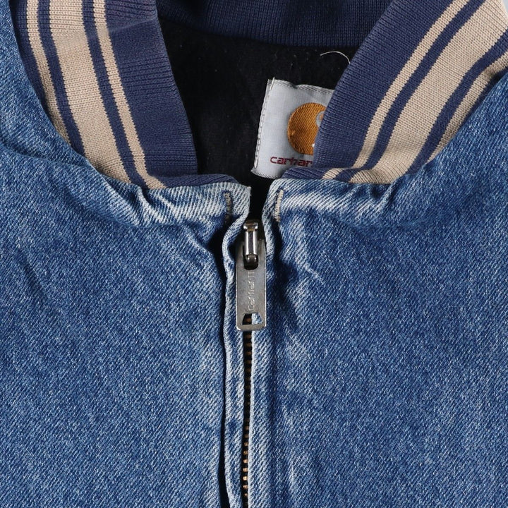 Vintage 80s-90'S Carhartt padded denim jacket, made in the USA, men's size XXL cotton blue type Vintage Second Hand