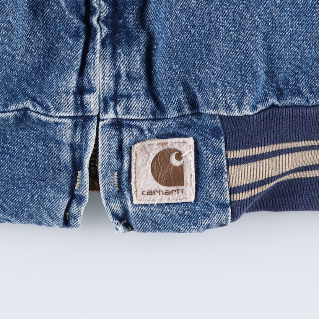 Vintage 80s-90'S Carhartt padded denim jacket, made in the USA, men's size XXL cotton blue type Vintage Second Hand
