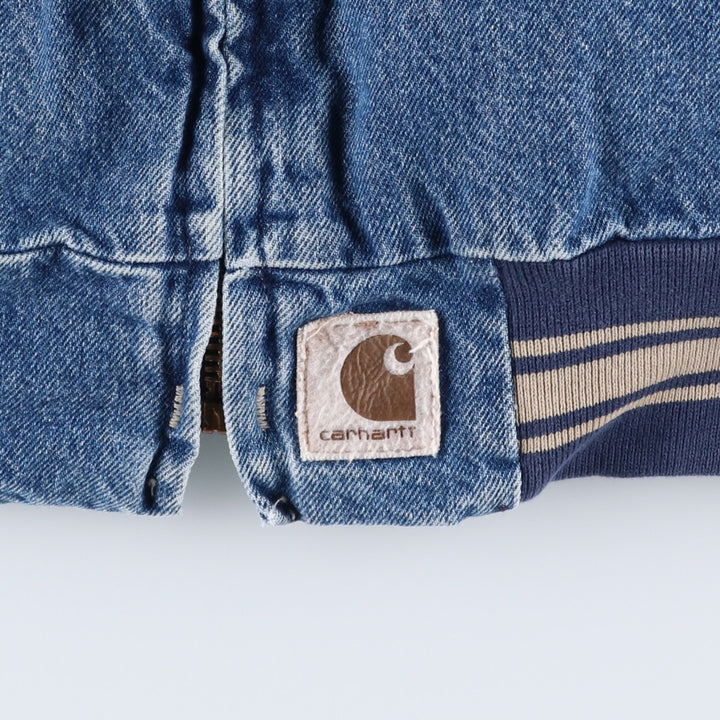 Vintage 80s-90'S Carhartt padded denim jacket, made in the USA, men's size XXL cotton blue type Vintage Second Hand