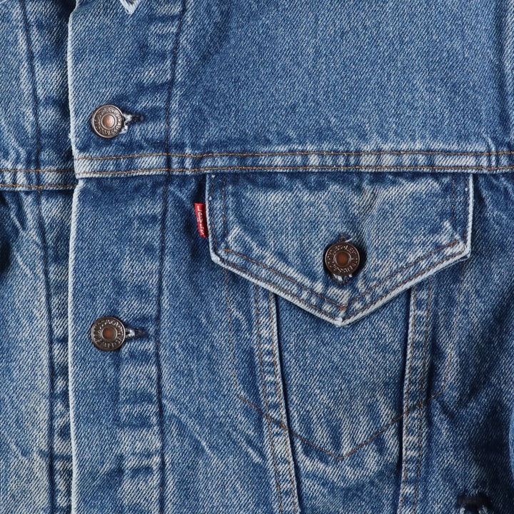 Vintage Levi's 71506-0317 denim jacket, made in the USA, size L. unclear blue type Vintage Second Hand