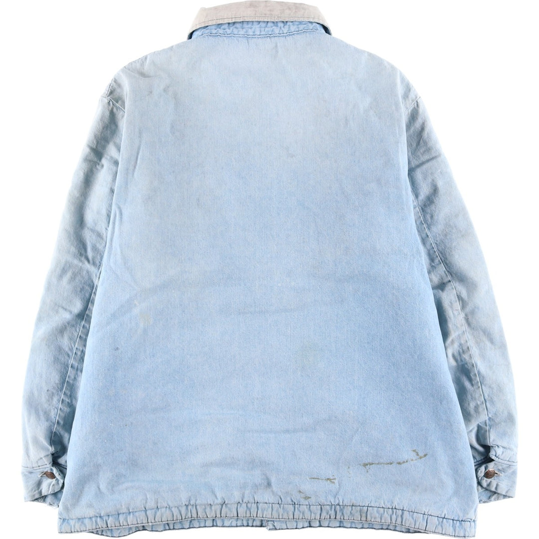 70s~80'S Wrangler BIG BEN denim coveralls made in USA, men's size L, vintage unclear blue type Vintage Second Hand