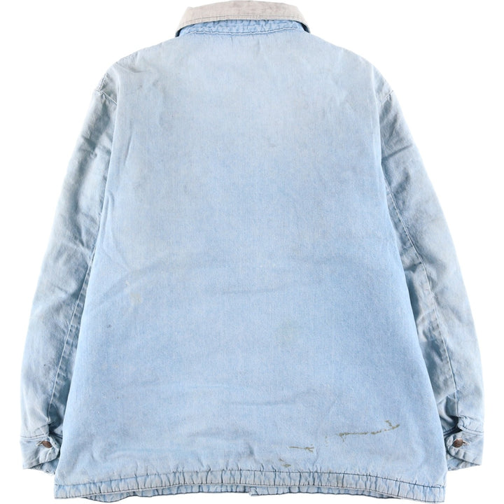 70s~80'S Wrangler BIG BEN denim coveralls made in USA, men's size L, vintage unclear blue type Vintage Second Hand