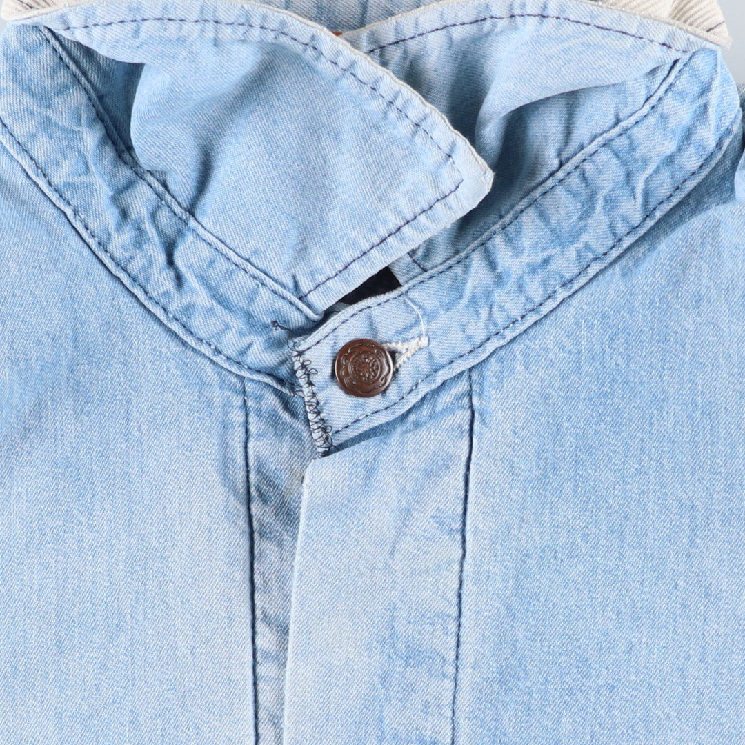 70s~80'S Wrangler BIG BEN denim coveralls made in USA, men's size L, vintage unclear blue type Vintage Second Hand