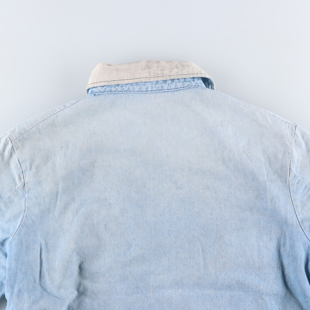 70s~80'S Wrangler BIG BEN denim coveralls made in USA, men's size L, vintage unclear blue type Vintage Second Hand