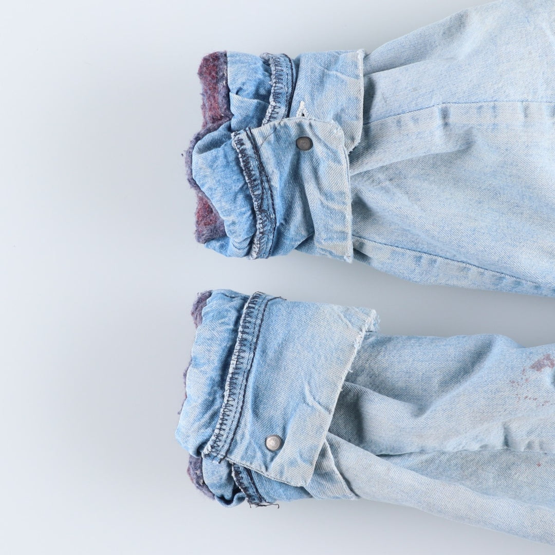 70s~80'S Wrangler BIG BEN denim coveralls made in USA, men's size L, vintage unclear blue type Vintage Second Hand