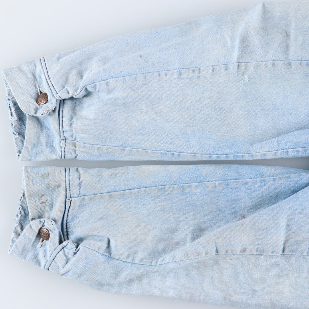70s~80'S Wrangler BIG BEN denim coveralls made in USA, men's size L, vintage unclear blue type Vintage Second Hand