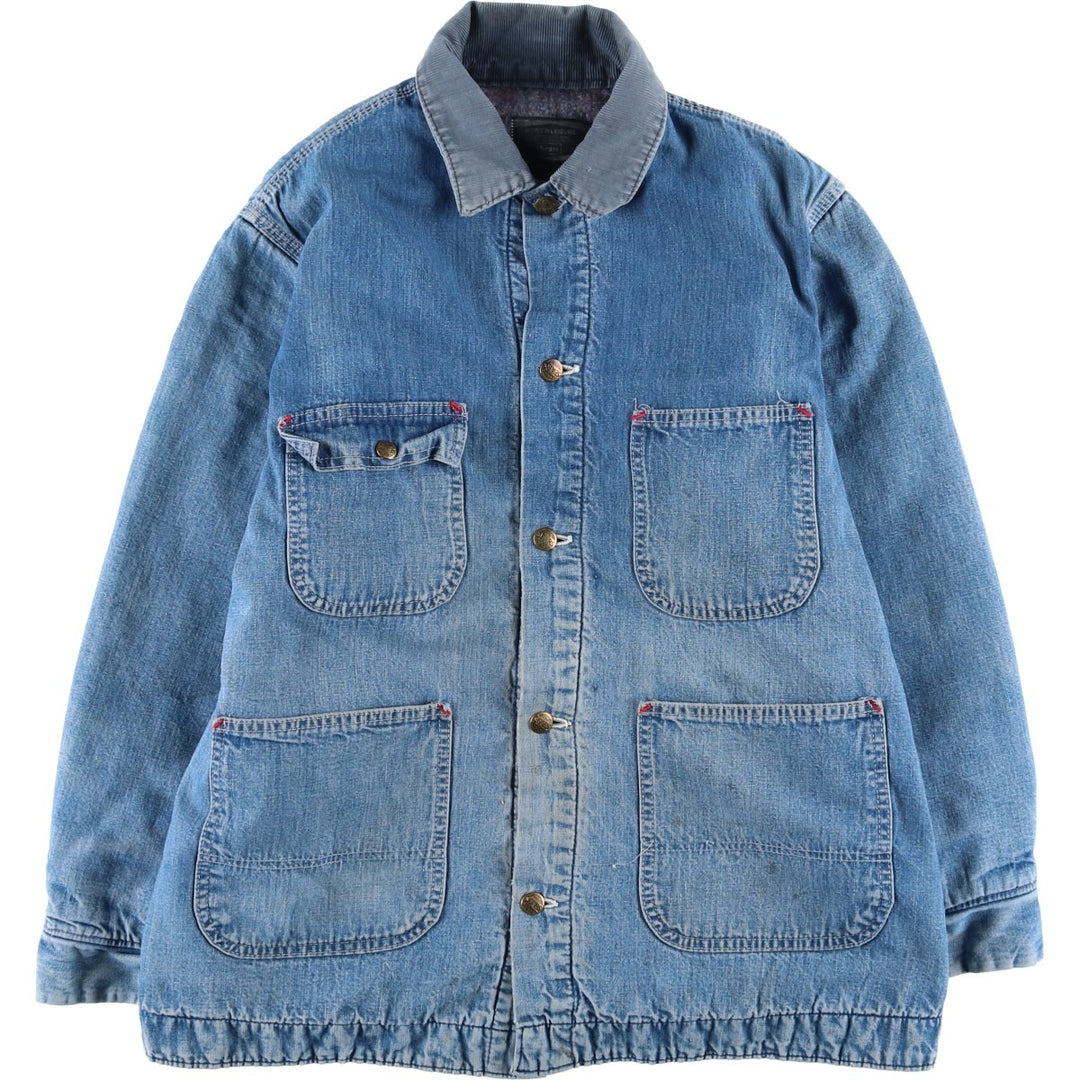 Vintage 1970s-1980'S Sears Work 'n Leisure denim coveralls, men's size L unclear blue type Vintage Second Hand