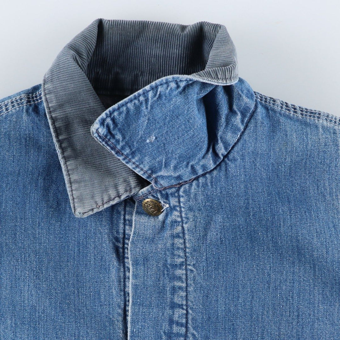 Vintage 1970s-1980'S Sears Work 'n Leisure denim coveralls, men's size L unclear blue type Vintage Second Hand