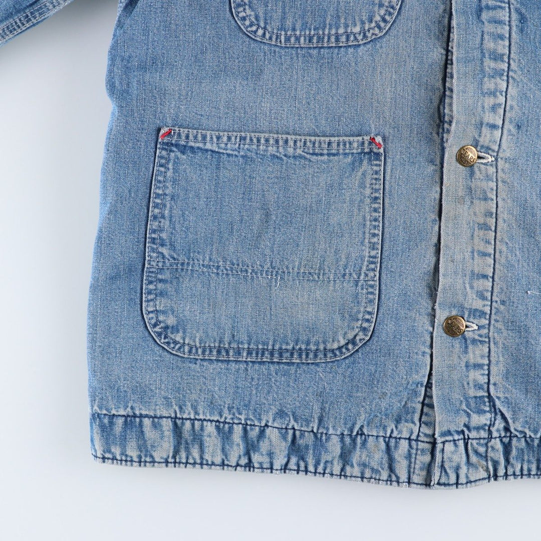 Vintage 1970s-1980'S Sears Work 'n Leisure denim coveralls, men's size L unclear blue type Vintage Second Hand