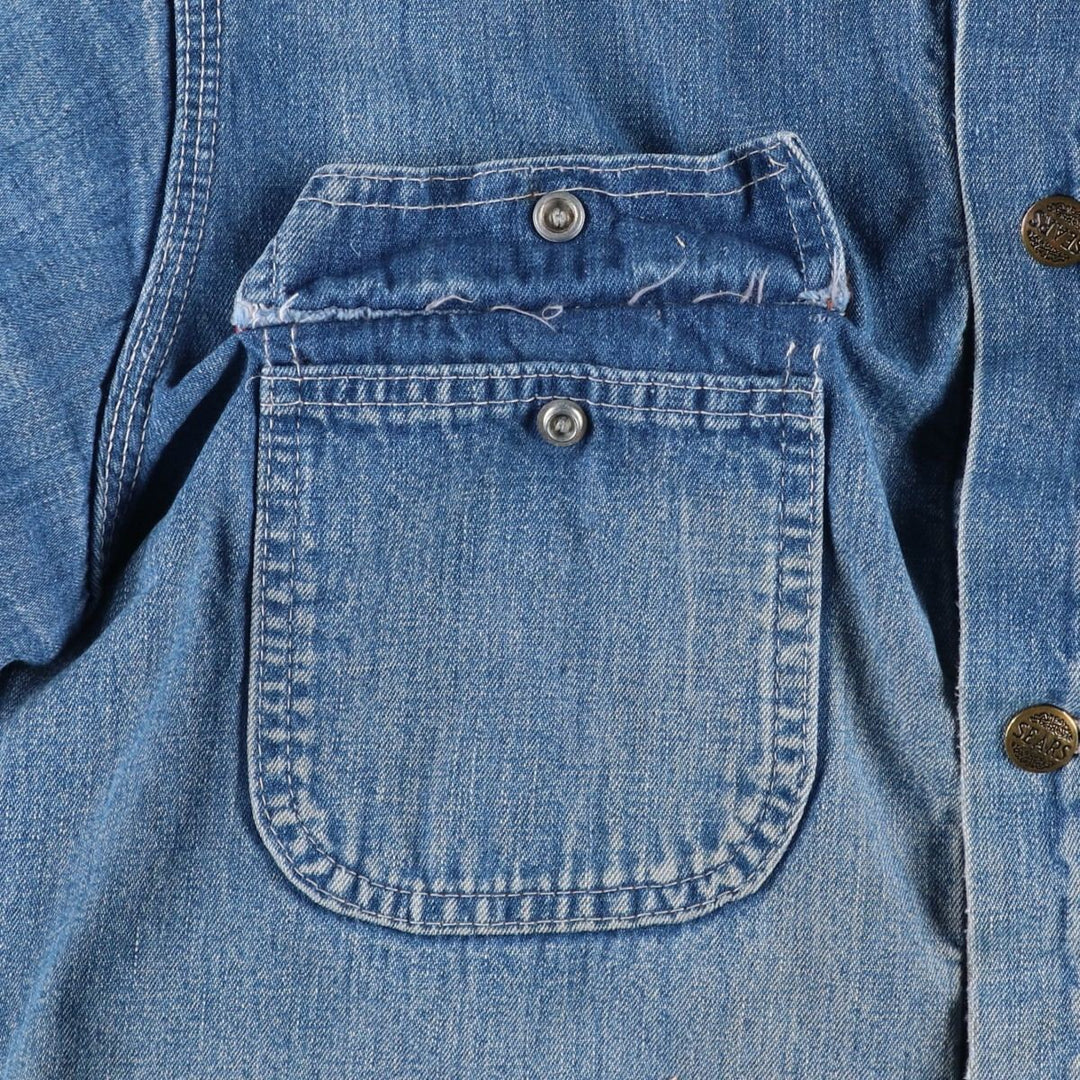 Vintage 1970s-1980'S Sears Work 'n Leisure denim coveralls, men's size L unclear blue type Vintage Second Hand