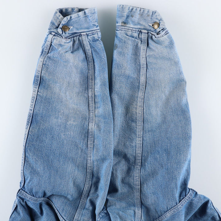 Vintage 1970s-1980'S Sears Work 'n Leisure denim coveralls, men's size L unclear blue type Vintage Second Hand