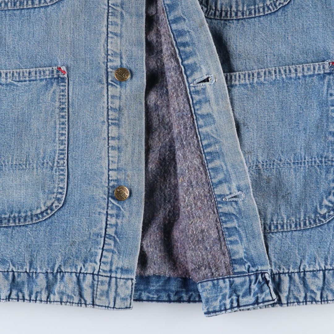 Vintage 1970s-1980'S Sears Work 'n Leisure denim coveralls, men's size L unclear blue type Vintage Second Hand