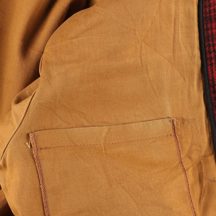 Vintage 1970'S WOOLRICH buffalo check wool hunting jacket, men's size XL wool red type Vintage Second Hand