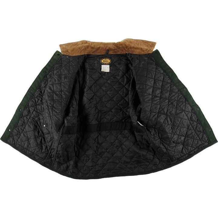 Vintage 80s-90'S WOOLRICH padded wool hunting jacket, made in the USA, men's size XL wool green type Vintage Second Hand
