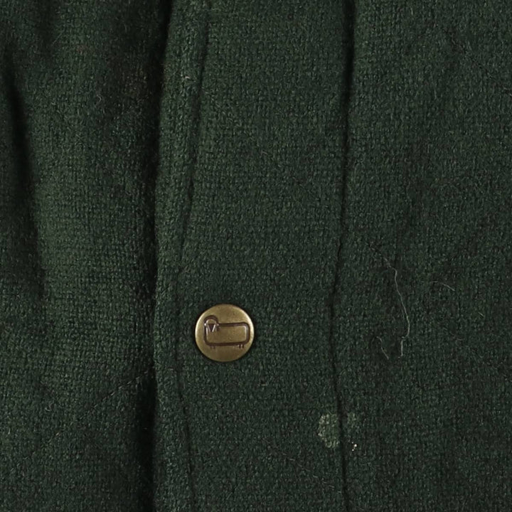 Vintage 80s-90'S WOOLRICH padded wool hunting jacket, made in the USA, men's size XL wool green type Vintage Second Hand