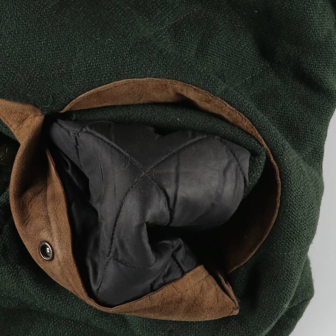 Vintage 80s-90'S WOOLRICH padded wool hunting jacket, made in the USA, men's size XL wool green type Vintage Second Hand