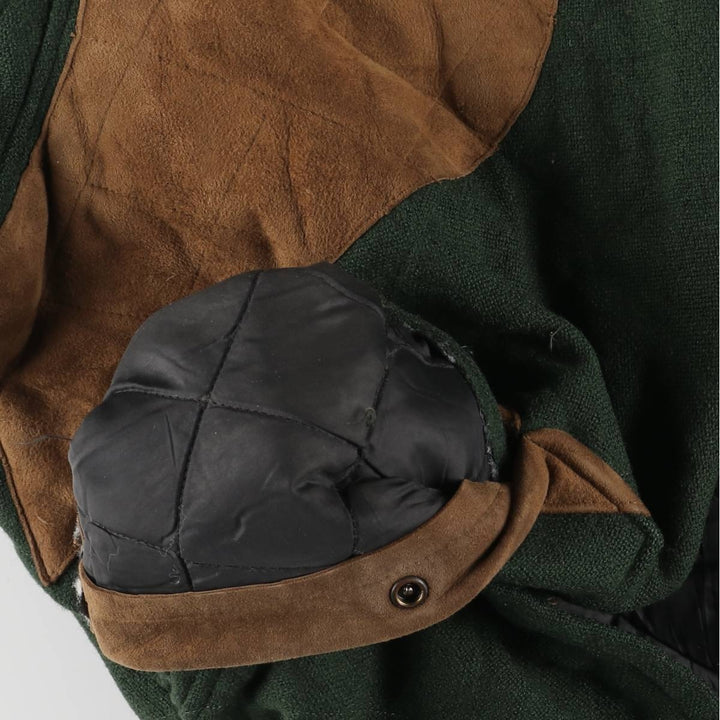 Vintage 80s-90'S WOOLRICH padded wool hunting jacket, made in the USA, men's size XL wool green type Vintage Second Hand