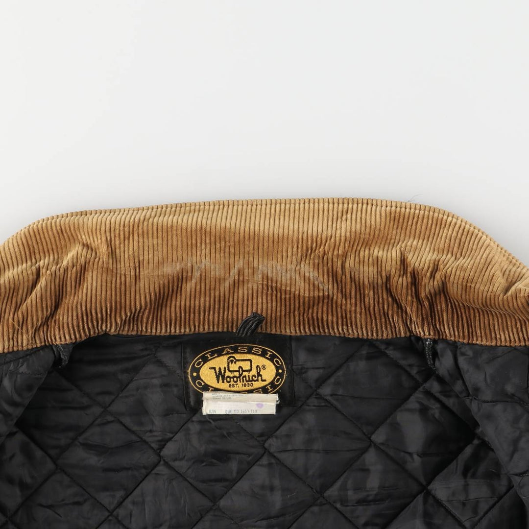 Vintage 80s-90'S WOOLRICH padded wool hunting jacket, made in the USA, men's size XL wool green type Vintage Second Hand