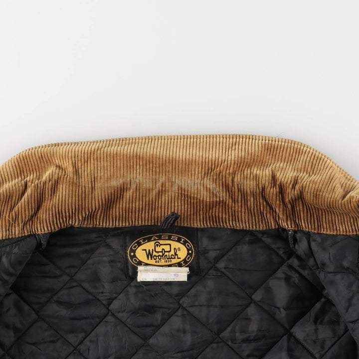 Vintage 80s-90'S WOOLRICH padded wool hunting jacket, made in the USA, men's size XL wool green type Vintage Second Hand