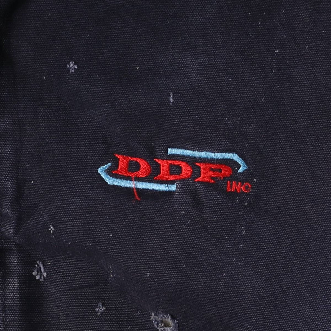 2000'S Carhartt Active Jacket, Padded Duck Full Zip Hoodie, Men's Size XL cotton navy blue type Vintage Second Hand