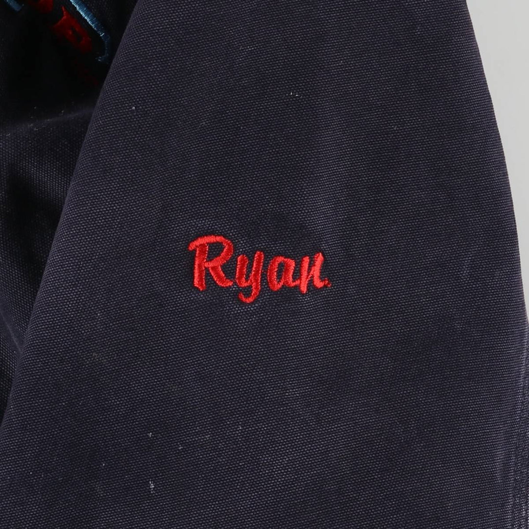 2000'S Carhartt Active Jacket, Padded Duck Full Zip Hoodie, Men's Size XL cotton navy blue type Vintage Second Hand