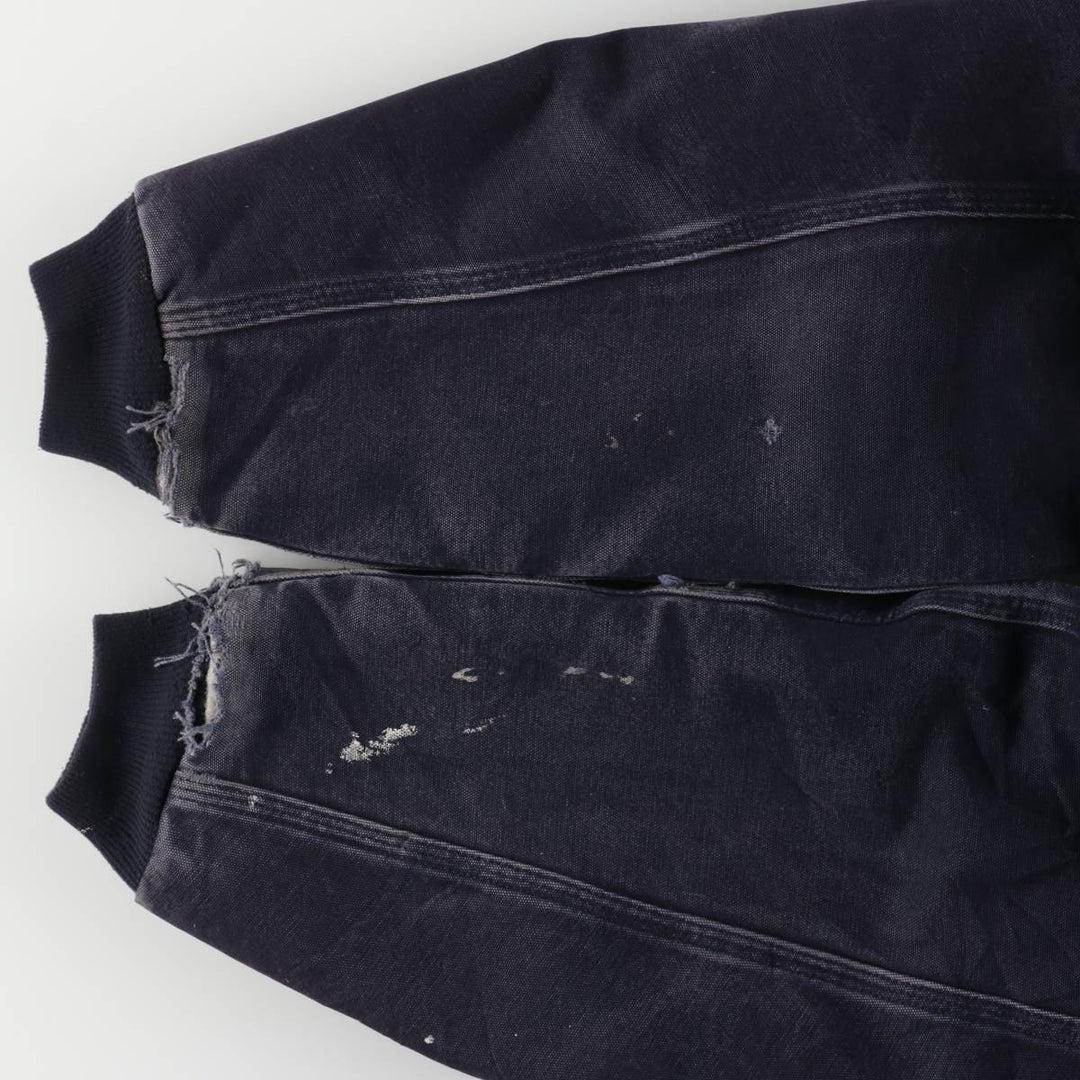 2000'S Carhartt Active Jacket, Padded Duck Full Zip Hoodie, Men's Size XL cotton navy blue type Vintage Second Hand