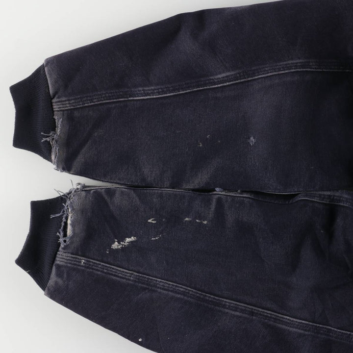 2000'S Carhartt Active Jacket, Padded Duck Full Zip Hoodie, Men's Size XL cotton navy blue type Vintage Second Hand