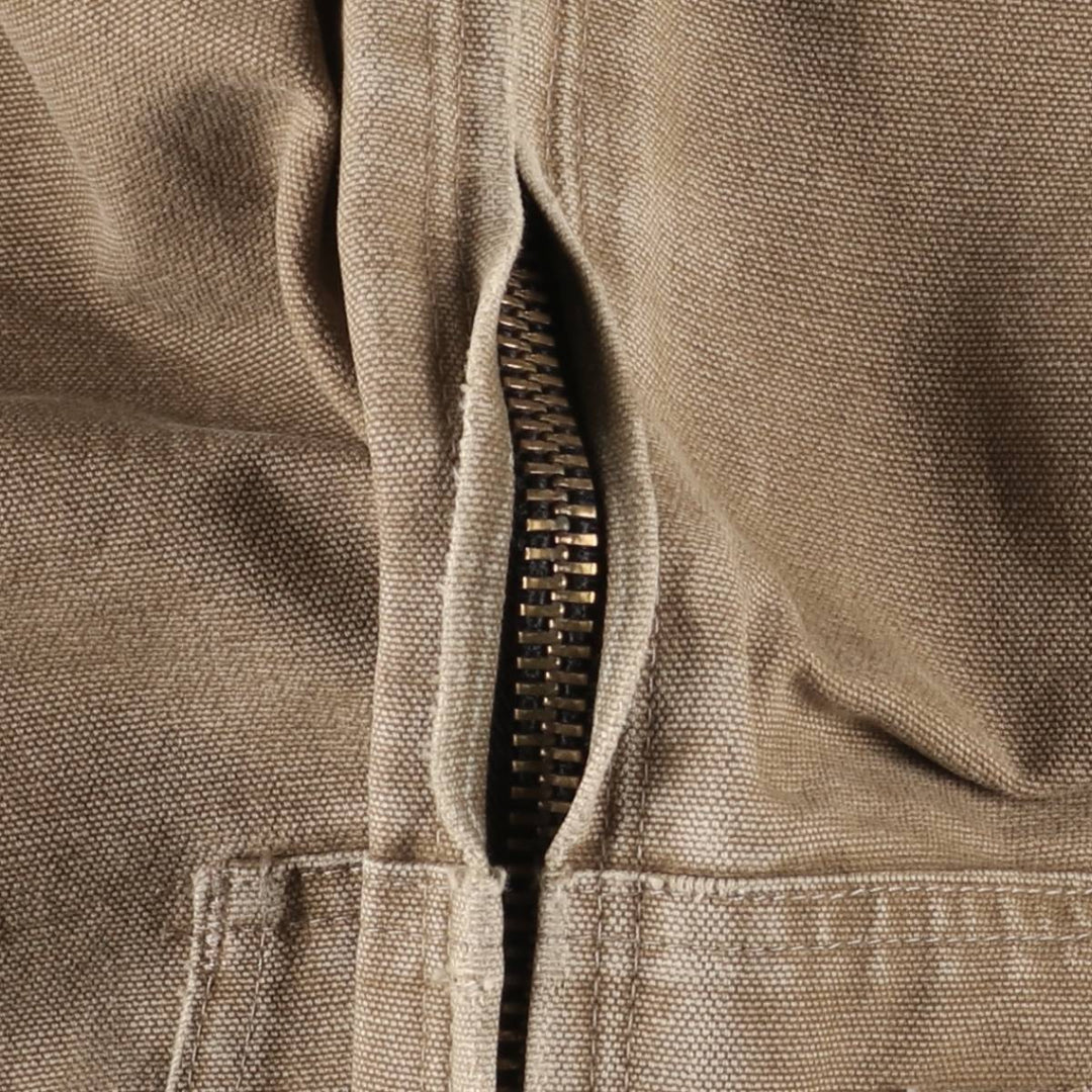 Carhartt Active Jacket, Padded Duck Full-Zip Hoodie, Men's Size L cotton Beige type Vintage Second Hand