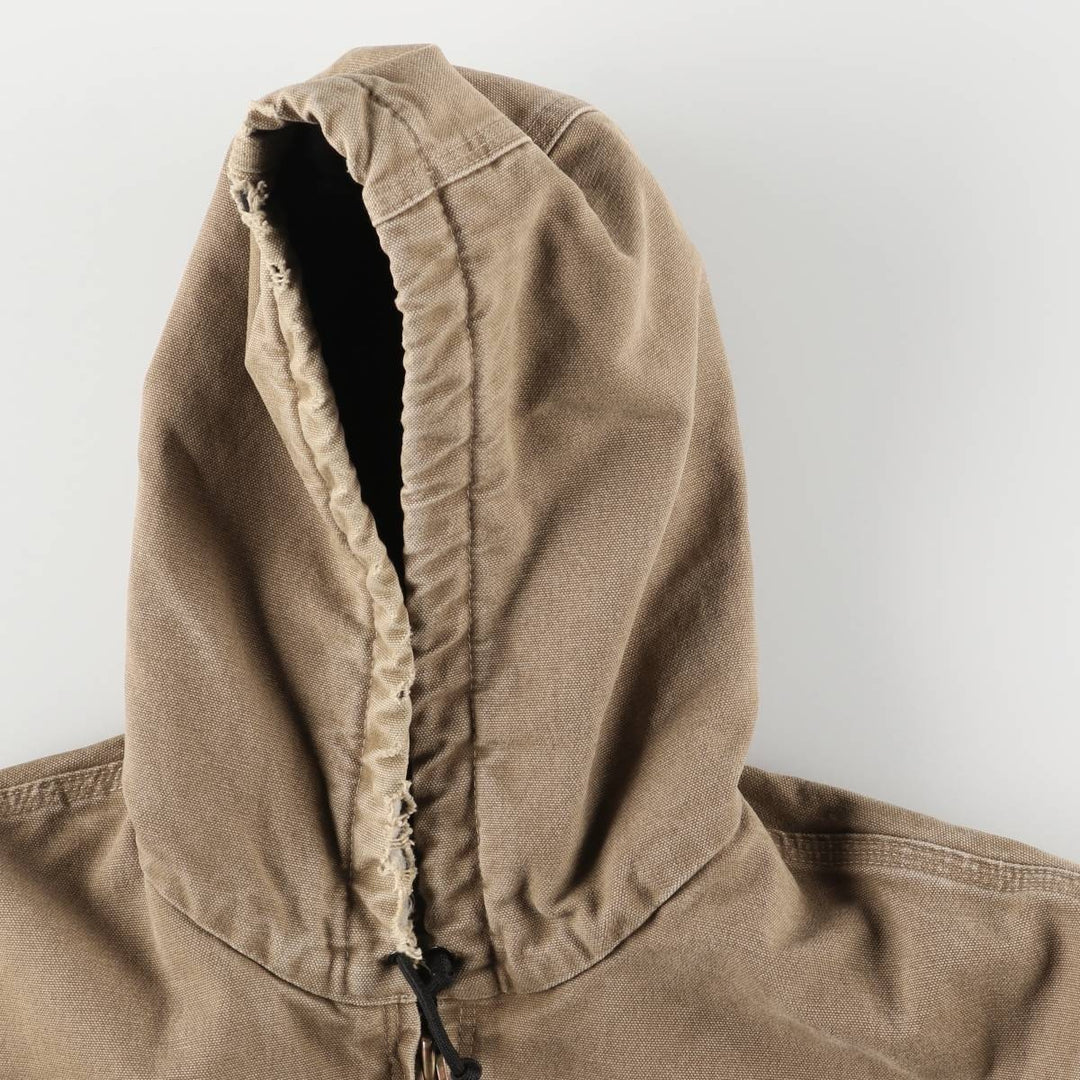 Carhartt Active Jacket, Padded Duck Full-Zip Hoodie, Men's Size L cotton Beige type Vintage Second Hand