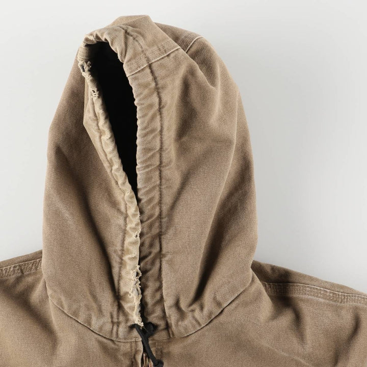 Carhartt Active Jacket, Padded Duck Full-Zip Hoodie, Men's Size L cotton Beige type Vintage Second Hand