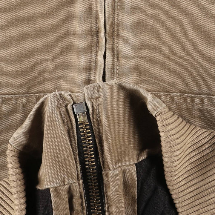 Carhartt Active Jacket, Padded Duck Full-Zip Hoodie, Men's Size L cotton Beige type Vintage Second Hand