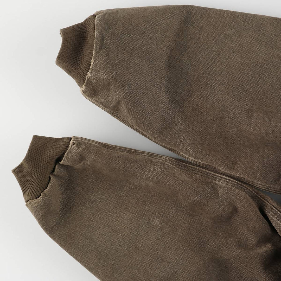 2000'S Carhartt Active Jacket, Padded Duck Full Zip Hoodie, Men's Size XL cotton brown type Vintage Second Hand