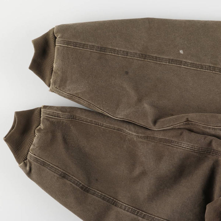 2000'S Carhartt Active Jacket, Padded Duck Full Zip Hoodie, Men's Size XL cotton brown type Vintage Second Hand