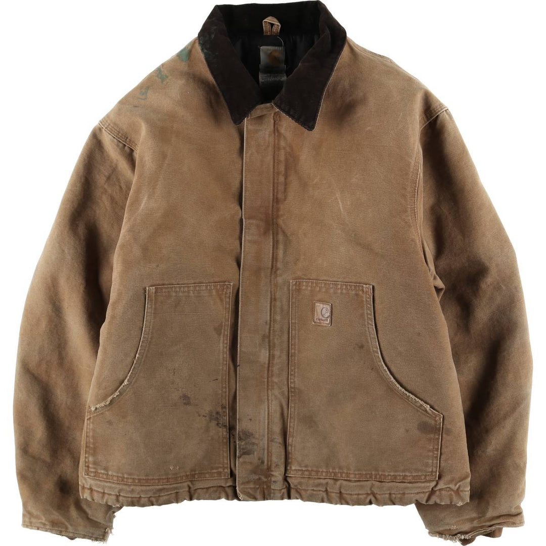 Carhartt Traditional Padded Duck Work Jacket, Men's XL cotton beige type brown Vintage Second Hand