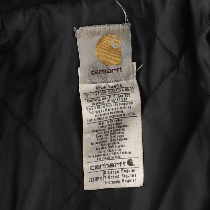 Carhartt Traditional Padded Duck Work Jacket, Men's XL cotton beige type brown Vintage Second Hand
