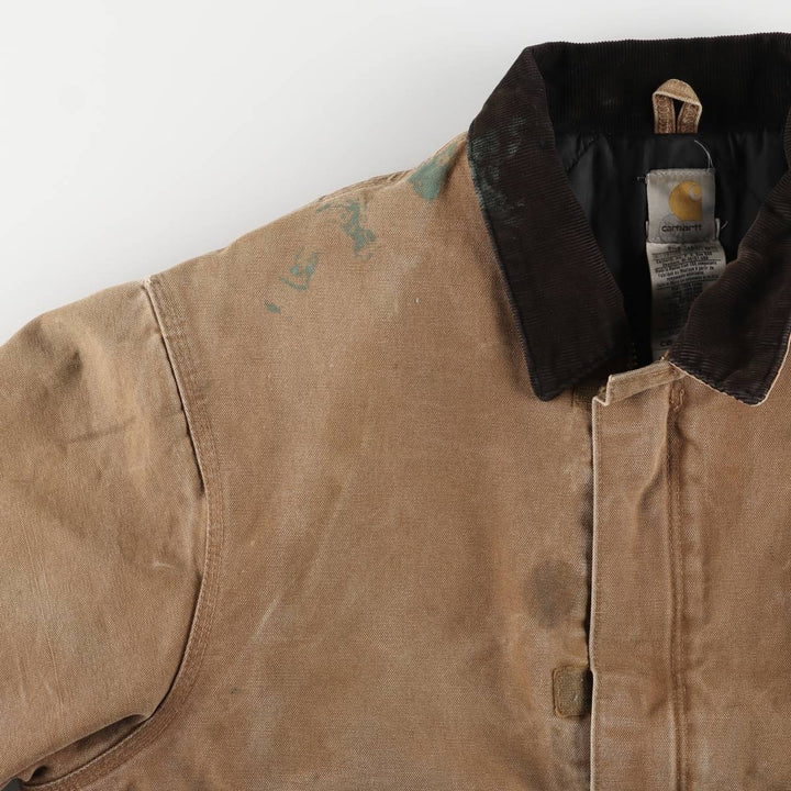 Carhartt Traditional Padded Duck Work Jacket, Men's XL cotton beige type brown Vintage Second Hand