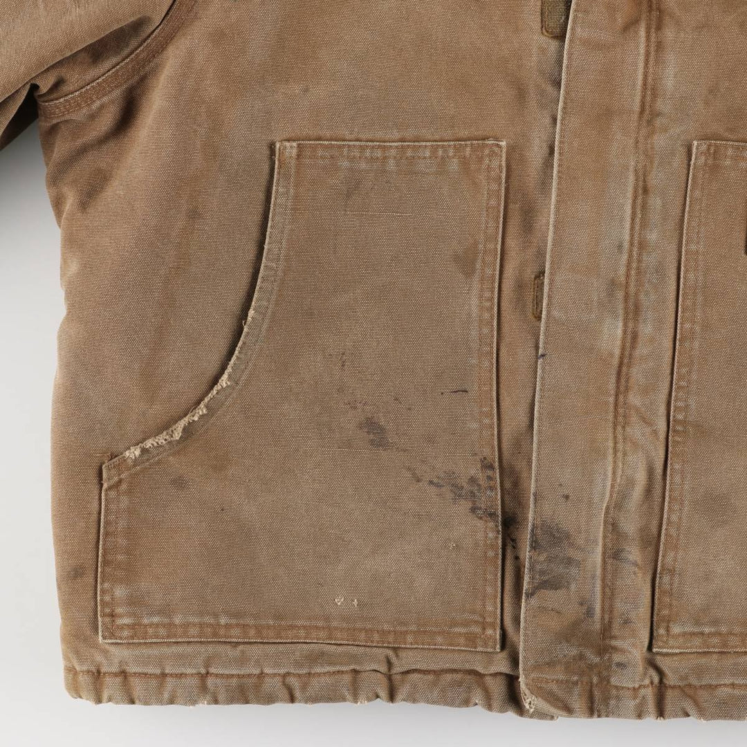 Carhartt Traditional Padded Duck Work Jacket, Men's XL cotton beige type brown Vintage Second Hand