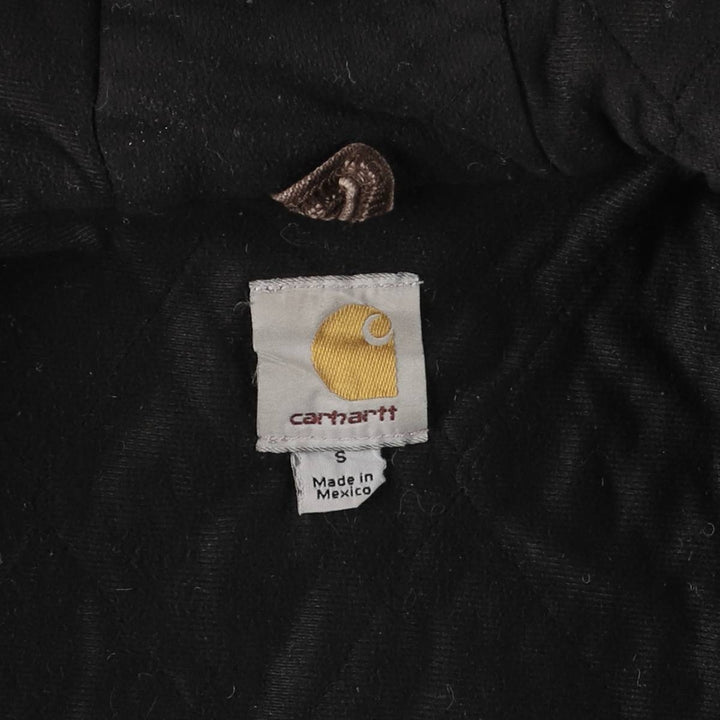 Carhartt Active Jacket, Padded Duck Full-Zip Hoodie, Men's Size Small cotton brown type Vintage Second Hand