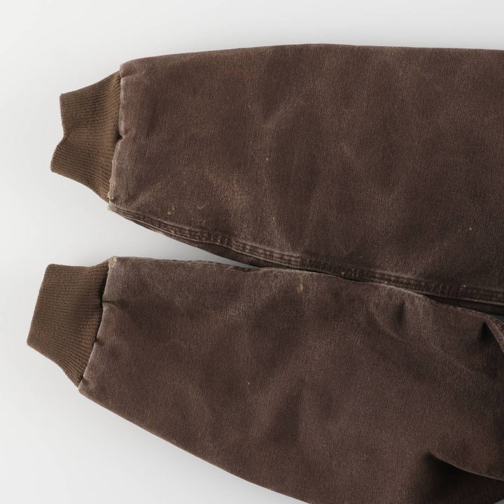 Carhartt Active Jacket, Padded Duck Full-Zip Hoodie, Men's Size Small cotton brown type Vintage Second Hand