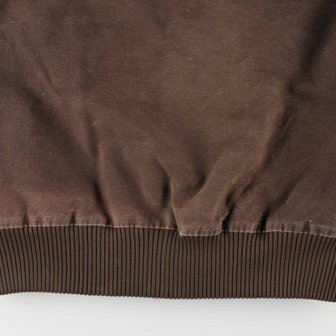 Carhartt Active Jacket, Padded Duck Full-Zip Hoodie, Men's Size Small cotton brown type Vintage Second Hand