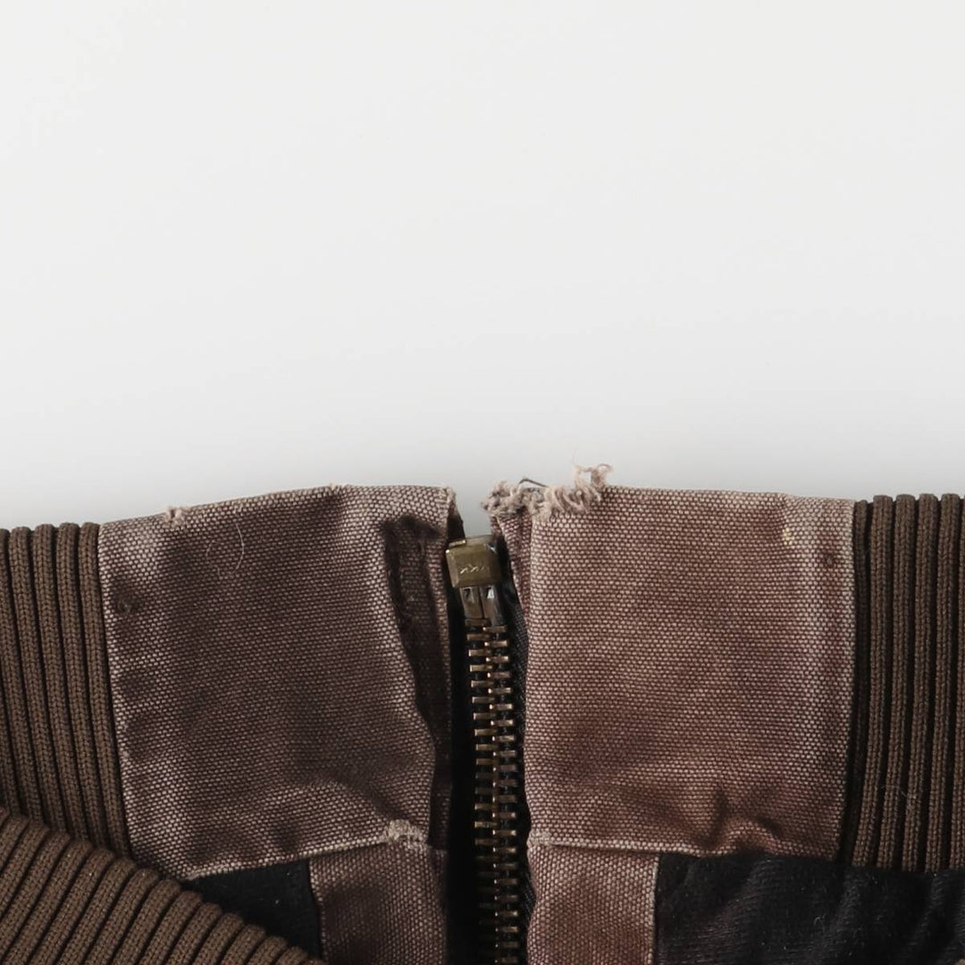 Carhartt Active Jacket, Padded Duck Full-Zip Hoodie, Men's Size Small cotton brown type Vintage Second Hand