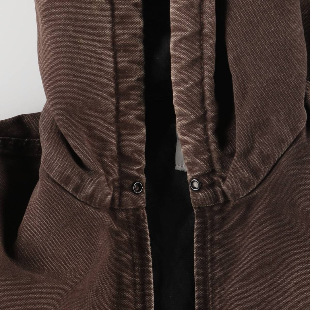 Carhartt Active Jacket, Padded Duck Full-Zip Hoodie, Men's Size Small cotton brown type Vintage Second Hand