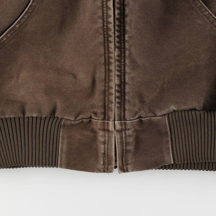 2000'S Carhartt Active Jacket, Padded Duck Full Zip Hoodie, Men's Size Small cotton brown type Vintage Second Hand