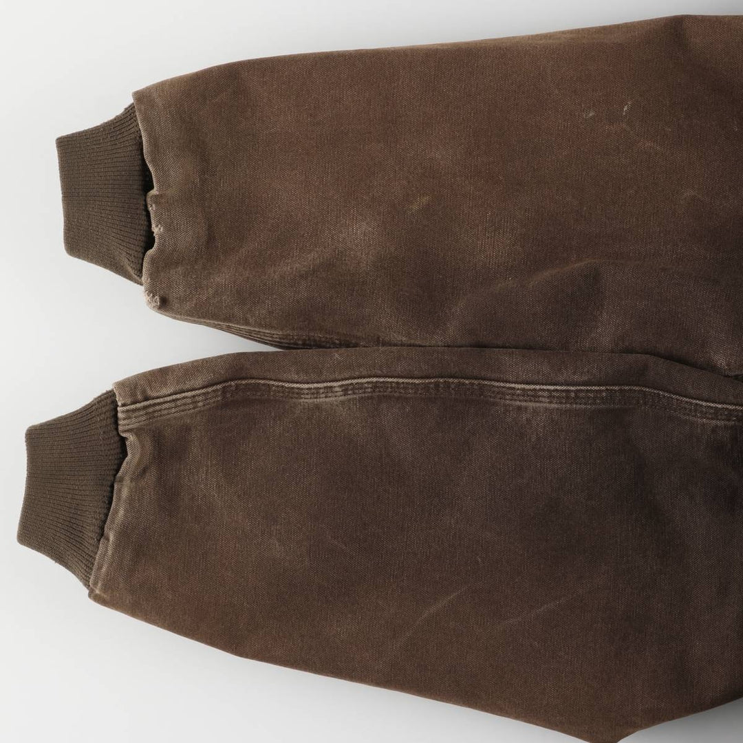 2000'S Carhartt Active Jacket, Padded Duck Full Zip Hoodie, Men's Size Small cotton brown type Vintage Second Hand