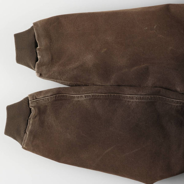 2000'S Carhartt Active Jacket, Padded Duck Full Zip Hoodie, Men's Size Small cotton brown type Vintage Second Hand