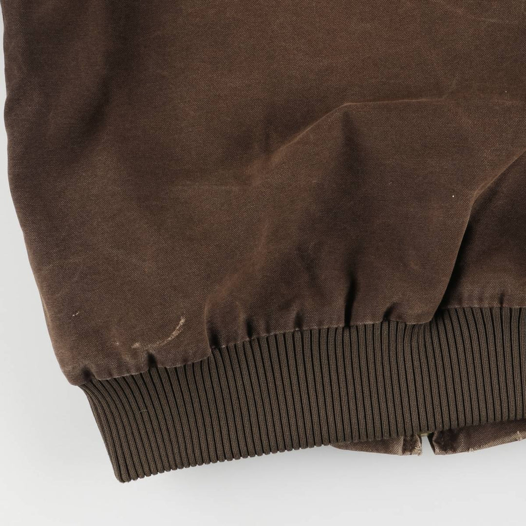 2000'S Carhartt Active Jacket, Padded Duck Full Zip Hoodie, Men's Size Small cotton brown type Vintage Second Hand