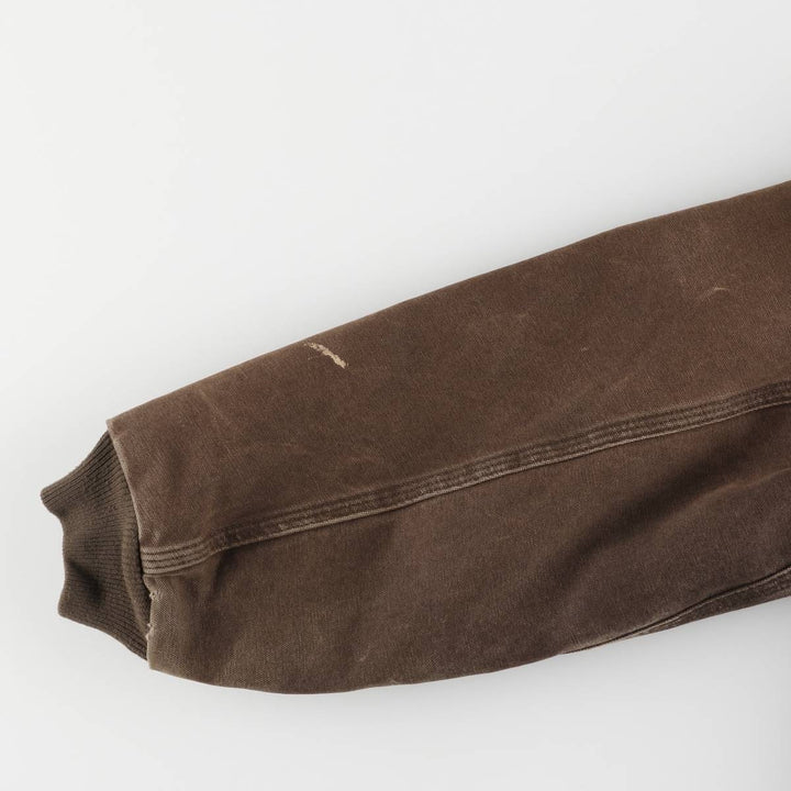 2000'S Carhartt Active Jacket, Padded Duck Full Zip Hoodie, Men's Size Small cotton brown type Vintage Second Hand