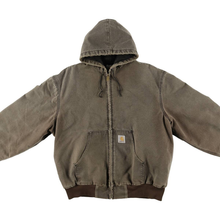 Carhartt Active Jacket, Padded Duck Full-Zip Hoodie, Men's XL unclear Khaki type Vintage Second Hand