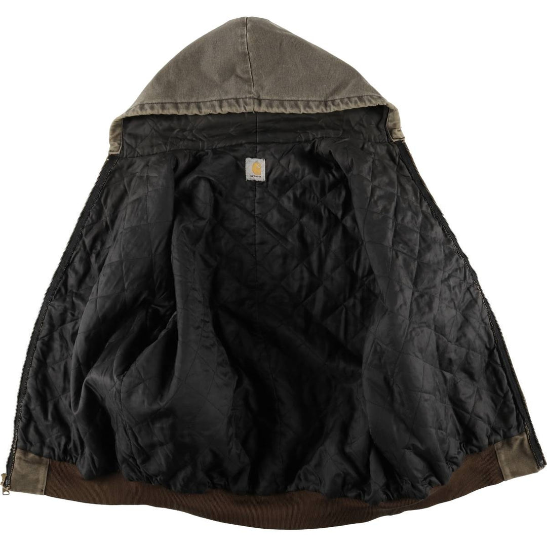 Carhartt Active Jacket, Padded Duck Full-Zip Hoodie, Men's XL unclear Khaki type Vintage Second Hand