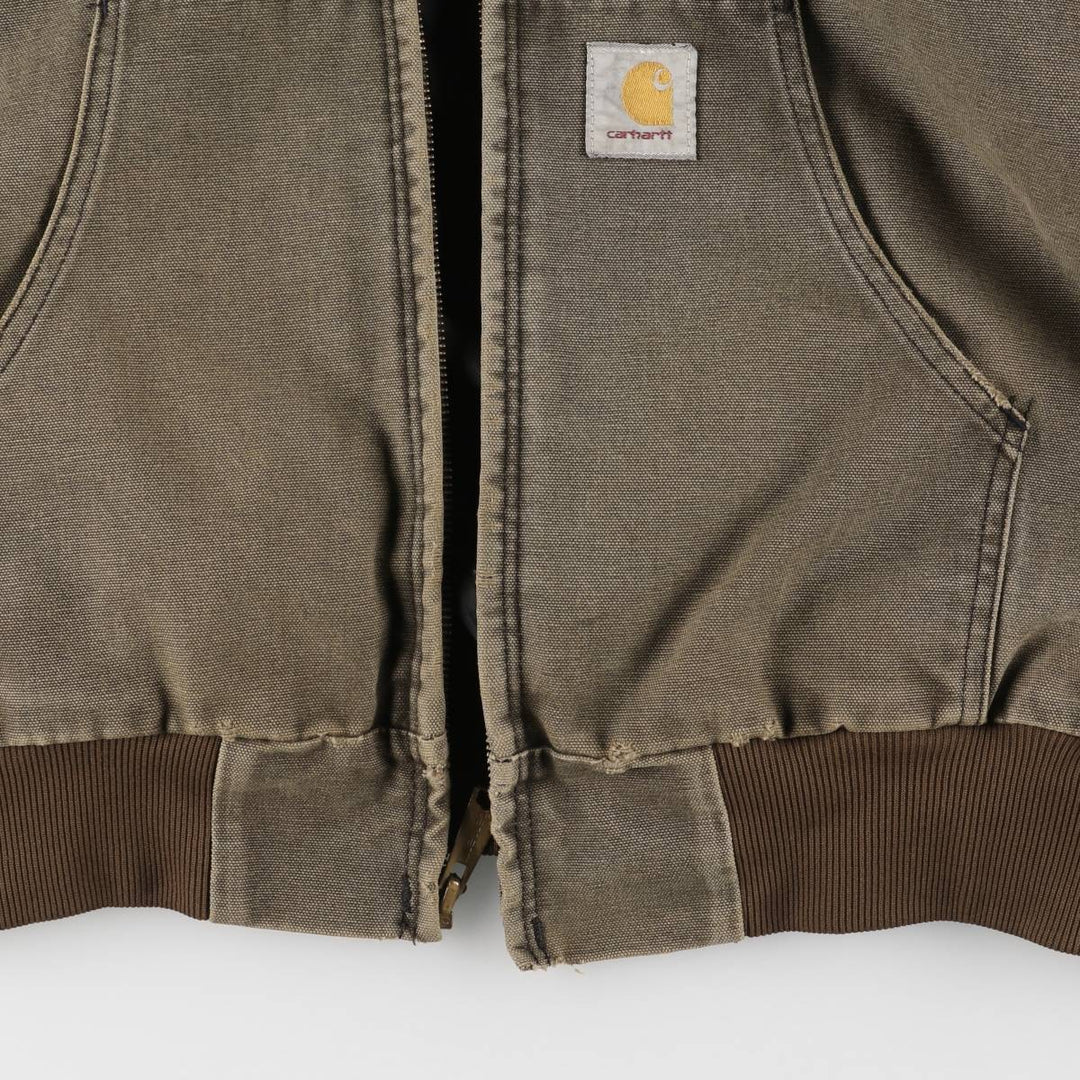 Carhartt Active Jacket, Padded Duck Full-Zip Hoodie, Men's XL unclear Khaki type Vintage Second Hand